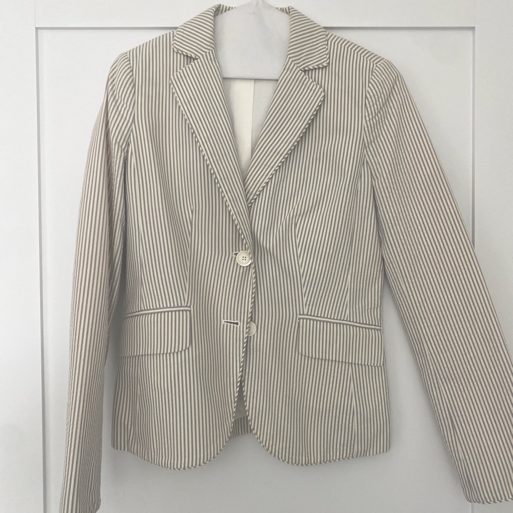 Jcrew Seersucker Blazer